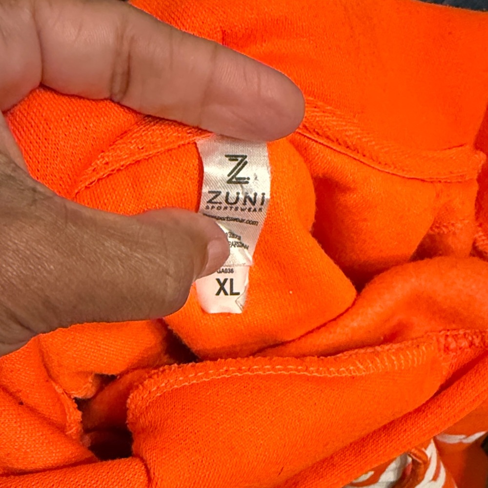 Zuni Sportswear Orange Hoodie XL